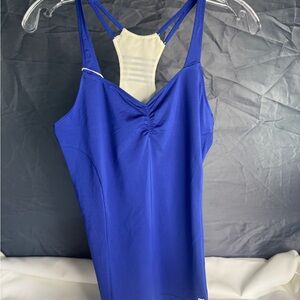 K-Swiss Blue Fitted Camisole with Cut Out Design